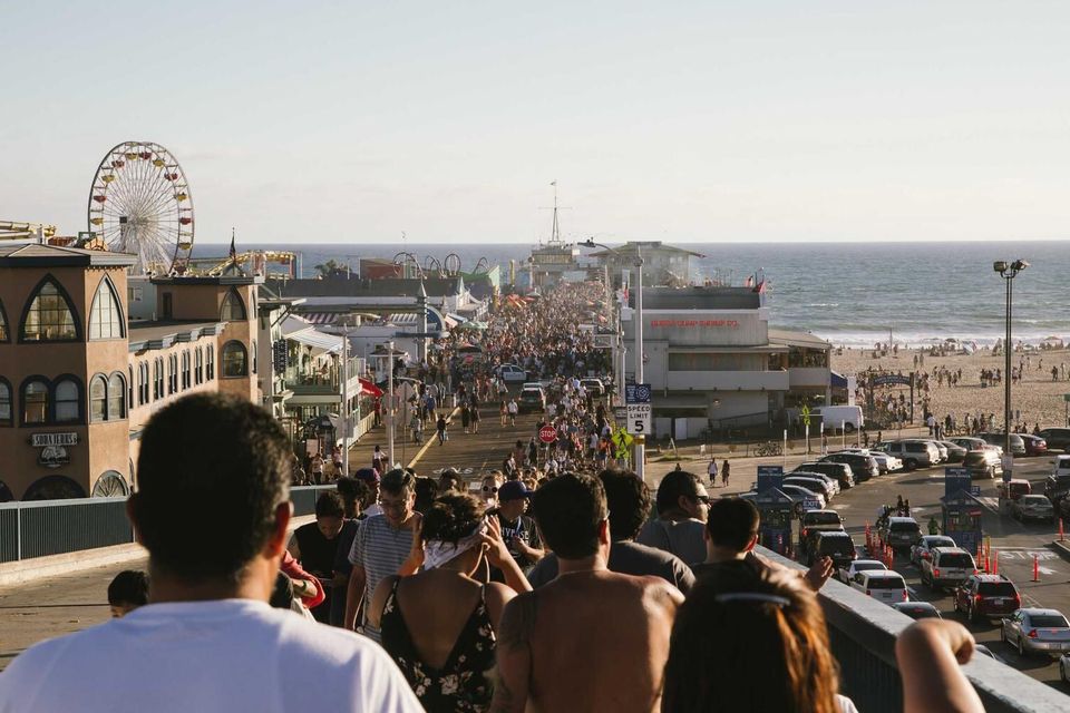A crowd at a fair (placeholder)